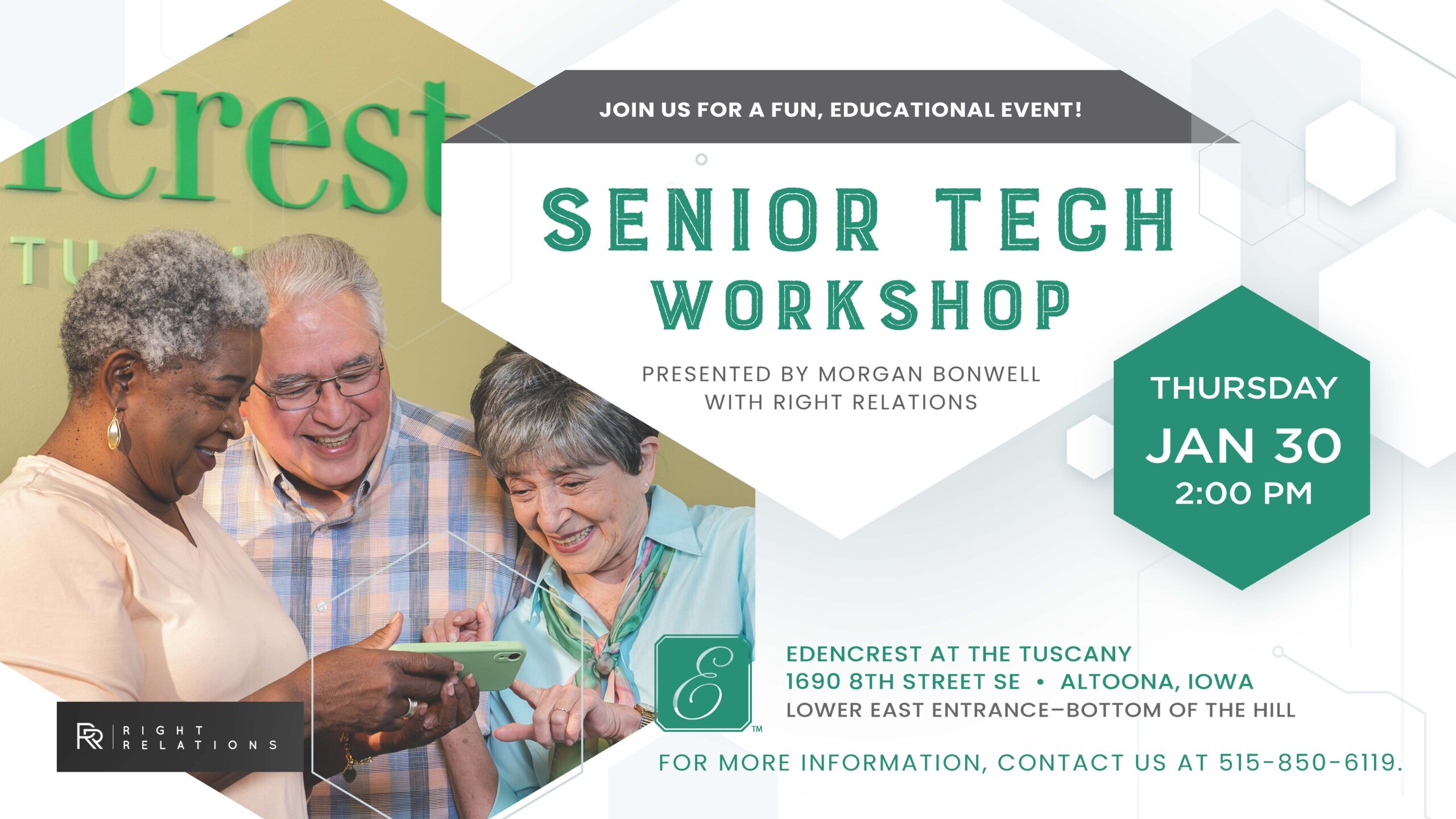 Senior Tech Workshop – Edencrest at the Tuscany